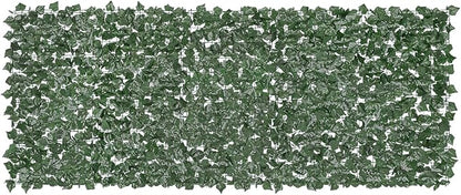 VEVOR Artificial Ivy Privacy Fence Screen, 39 x 98 in Faux Ivy Vine Leaf Hedges Fence, Greenery Privacy Fence with Strengthened Joint, Green Wall Decoration for Outdoor Garden, Yard, Balcony