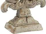 A & B Home 14.5" Decorative Crested Arrow Cement Sculpture with Aged Finish for Indoor Outdoor