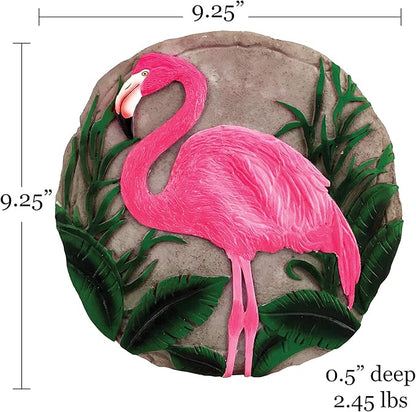 Spoontiques - Garden Décor - Flamingo Stepping Stone - Decorative Stone for Garden