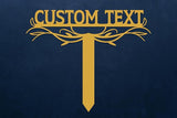 Custom Metal Text Garden Stake, Personalized Garden Sign, Garden Marker, Outdoor Sign, Steel Yard Art, Lawn Garden Art, Garden Sign on Stakes, Personalized Garden Signs for Outside, Housewarming Gift