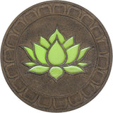 Stepping Luminous Stones for Garden, Lotus Pattern Outdoor Stepping Stone, Decorative Yard Art Step Stone for Walkways, Lawn, Patio, Path, Flower Bed (Color : Style 2, Size : 3pcs)