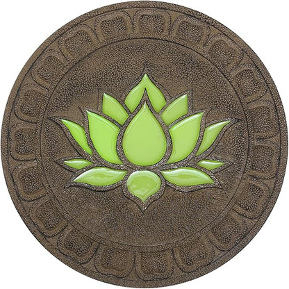 Stepping Luminous Stones for Garden, Lotus Pattern Outdoor Stepping Stone, Decorative Yard Art Step Stone for Walkways, Lawn, Patio, Path, Flower Bed (Color : Style 2, Size : 3pcs)