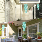 Wind Chimes for Outside - Handcrafted Turquoise Capiz Shells Windchime Coastal Style Decor for Indoor/Outdoors, Garden Decor, Great for Women, Wind Chimes Lovers and More