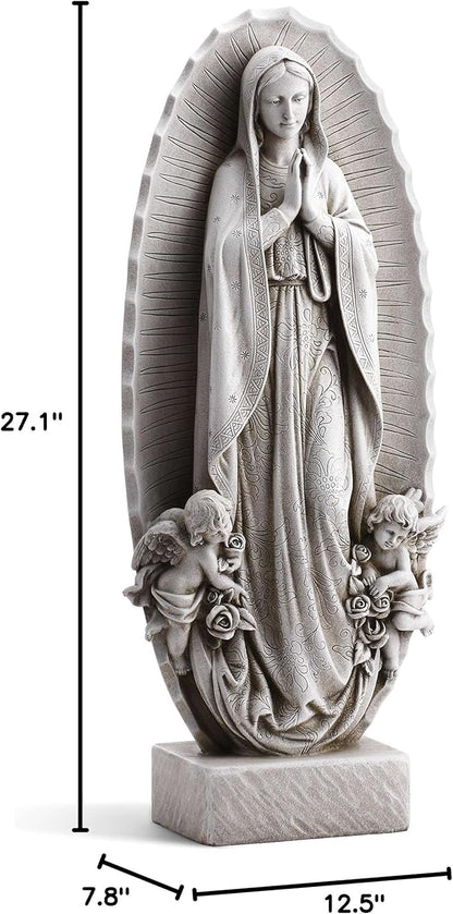 23.5" Our Lady of Guadalupe Garden Statue