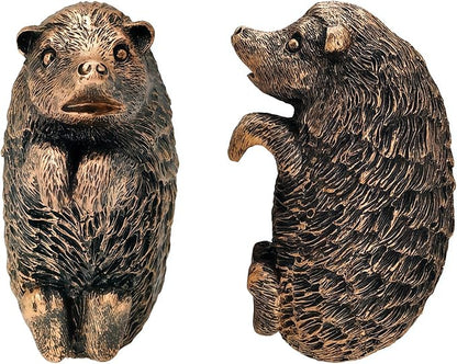 Hedgehog Plant Pot Hanger Garden Statues Resin Hedgehog Flower Pot Hugger Pot Plant Decoration Plant Decorative Figurines for Fairy Garden Fence Yard Patio Outdoor Indoor Hanging Ornaments