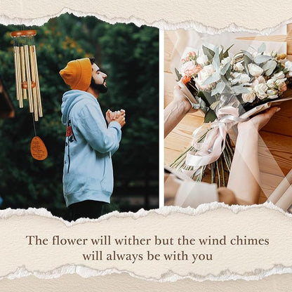 Aurahouse Christian Gifts for Women Men, Christian Wind Chimes with Bible Verse, Religious Christian Mothers Day Birthday Gifts, Faith Based Gift for Women Mom Sisters Friends Coworkers