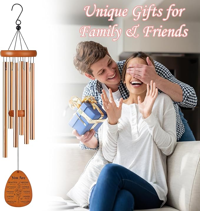 Christian Wind Chimes for Outside, You are Inspirational Bible Verse Windchimes for Garden Patio Yard Decor, Religious Gifts for Women, Men, Christian, Loved Ones