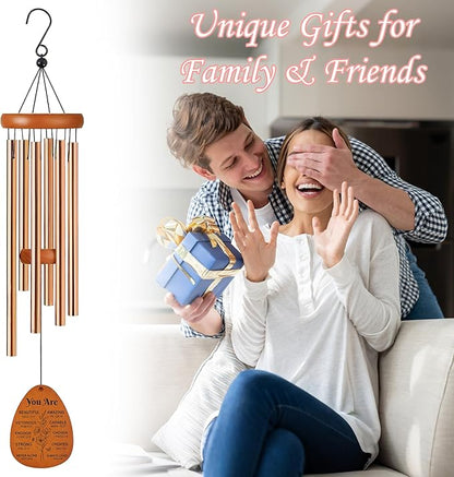 Christian Wind Chimes for Outside, You are Inspirational Bible Verse Windchimes for Garden Patio Yard Decor, Religious Gifts for Women, Men, Christian, Loved Ones