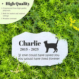Personalized Pet Memorial Stone - Cat Headstone - Cat Tombstone - Garden Memorial Stone Customized - Loss Gift for Pet - Stepping Stone Outdoor