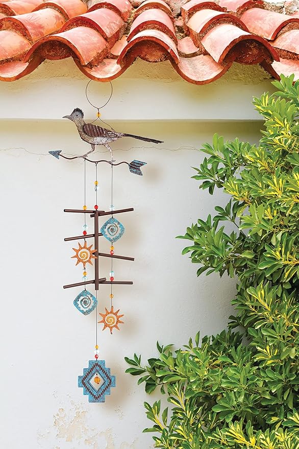 Sunset Vista Designs Roadrunner on Arrow Wind Chime, 28"