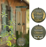 ASTARIN Memorial Angel 36" Wind Chimes, Personalized Name Sympathy Wind Chime, in Memory of Loss Mom Loved One, Large Deep Tone Bereavement Windchimes for Outside Clearance(Produced in USA)