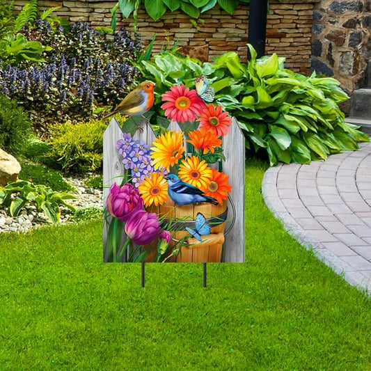 Briarwood Lane Birds and Blooms Metal Art