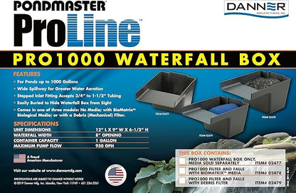 Danner Manufacturing, Inc., ProLine Pro1000 Pond Waterfall Box, 02477