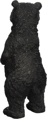 Design Toscano Black Bear Statue Standing, Multicolored