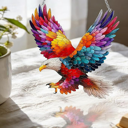 Eagle Suncatcher Ornament, Eagle Suncatcher for Window, Bird Suncatcher for Patio/Mom/Window
