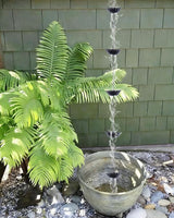 hogardeck 8.5FT Rain Chain with 12 Cups for Gutters Outside, Decorative Metal Rain Catcher with Adapter, Stake & Bell for Downspout Replacement, Garden Drainage, Eaves
