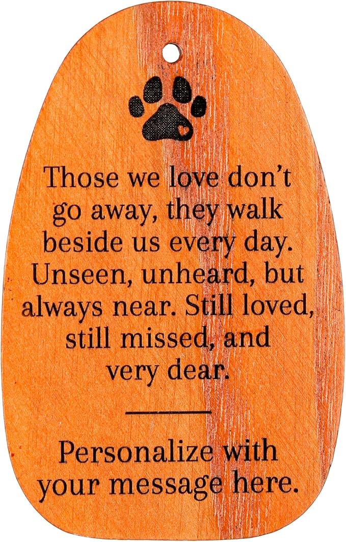 Woodstock Wind Chimes Personalized Amazing Grace Memorial Chime for Outside 24'' Medium Silver Sympathy Customized Dog Paw Inspirational Wind Chime for Outdoor Patio Home Garden Decor (P-AGMS33)