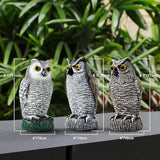 OFFO 3 Pack Plastic Owls Scarecrow for Halloween Decorations Outdoor Garden, Yard, Pool Decoration, 8.3 in Height