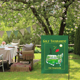 Golf Tournament Garden Flag Club Championship Outdoor Yard Golf Lover Sports Flag Golf Course Putting Green Golfer Theme Front House Banner Lawn Porch Patio Man Cave Home Decor 12x18 Inch