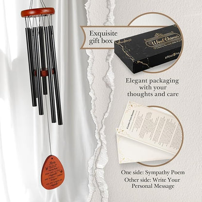 SteadStyle Memorial Gifts for Loss of Mom, Memorial Wind Chimes, in Memory of Mother, Bereavement Gifts, Sympathy Gift for Loss of Mom, Home Decor Outdoor Garden Patio