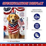 BlissYard 4th of July Garden Flag Golden Retriever Dog Patriotic Garden Flag 12x18 Double Sided American Flag Welcome Yard Flag Outdoor Memorial Day Independence Day Decorations