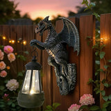 Dragon Tree Hugger with Solar Lantern Dragon Lamp Decor Garden Statue Outside Outdoor Yard Unique Gifts for Mom Women Grandma