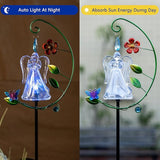Solar Angel Lights - Color Changing Angel Statue for Outdoor Garden & Cemetery Decor, Solar Powered Waterproof, Memorial Gift for Loss of Mother, Sympathy Gifts for Women (1-Pack)