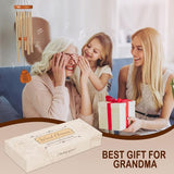 Wind Chimes for Grandma, Unique Mother's Day & Birthday Gift from Grandkids, Thoughtful Grandma Present for Thanksgiving & Holidays,Garden or Home Decoration Gift for Grandma (Gold)