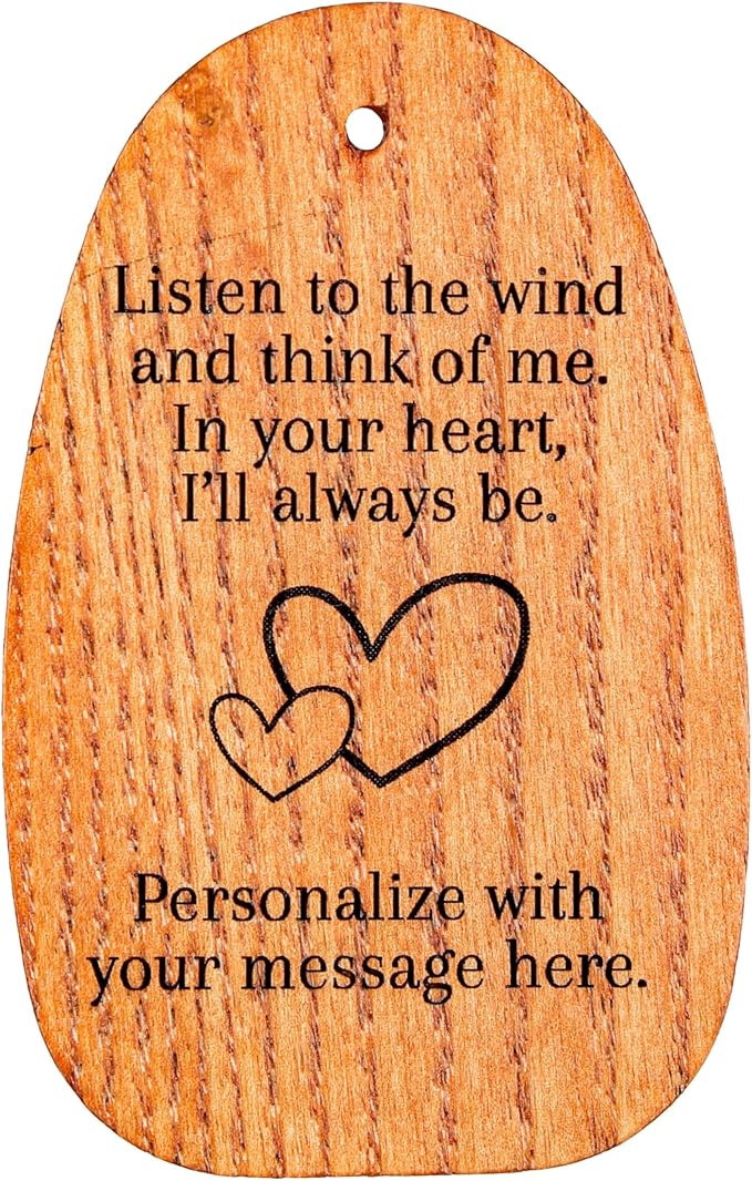 Woodstock Chimes Personalized Amazing Grace Wind Chime for Outside 24" Medium Silver, Outdoor Garden Decor, Memorial Gift for Loss Loved Ones P-AGMS30