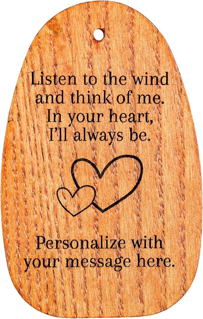 Woodstock Chimes Personalized Amazing Grace Wind Chime for Outside 24" Medium Silver, Outdoor Garden Decor, Memorial Gift for Loss Loved Ones P-AGMS30