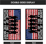 AVOIN colorlife Memorial Day Patriotic House Flag 3x5 FT Double Sided, Veteran USA flag 4th of July Independence Day Large Banner Yard Outdoor Flag