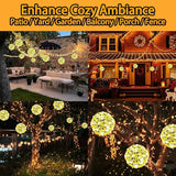 Christmas Ball Lights - 200LED Outdoor Tree Globe String Lights, 8 Modes Waterproof Sphere Lantern Lights, Christmas Decor for Tree Garden Porch (Warm White)
