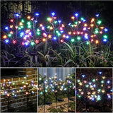 Solar Garden Lights Outdoor,Solar Lights Outdoor Decorative Waterproof for Outside 6Pack, 120Led Solar Flowers Garden Decor, Yard Pathway,Patio Fairy Decorations,Gardening Gifts for Women Mom