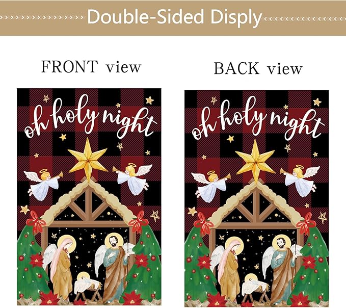 Seasonal Garden Flags Set of 12 Double Sided 12 x 18 Inch Yard Flag, Small Garden Flags for Outside, Christmas Halloween Easter Valentine's Day, Spring Summer Fall Winter Holiday Decor for All Seasons