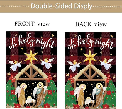 Seasonal Garden Flags Set of 12 Double Sided 12 x 18 Inch Yard Flag, Small Garden Flags for Outside, Christmas Halloween Easter Valentine's Day, Spring Summer Fall Winter Holiday Decor for All Seasons