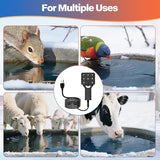 120V 250W Pond De-Icer and Chicken Water Heater for Livestock Tank Heater, Featuring Power-Off Protection, Overheating Protection, GFCI Plug & 9.2FT UL Approved Cord