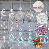 Worgree DIY Suncatcher Kit 460pcs Sun Catchers Making Supplies Art and Crafts for Adults Hanging Prism Sun Catcher with Crystals Ball Indoor Window Home Wedding Garden Festival Decor Gifts