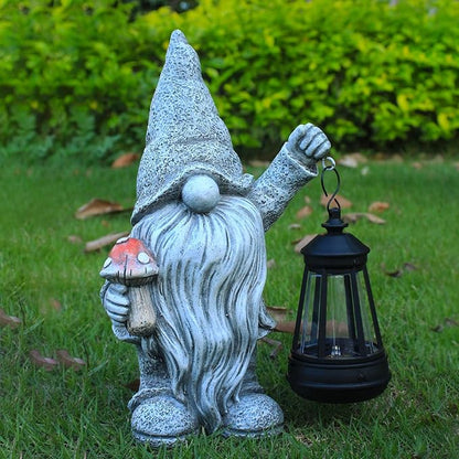 Garden Outdoor Statue,Solar Gnome Decorations Lanterns for Yard Garden, Patio Gnome Gifts for Mom (Eclectic)