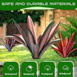 Large Tequila Rustic Sculpture, Rustic Metal Agave Plants for Outdoor Patio Yard Mexican Plant