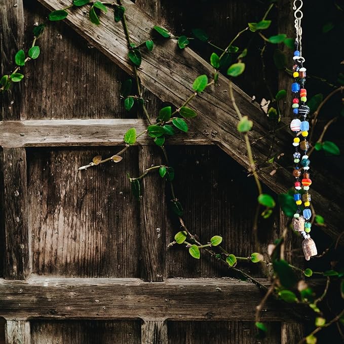 Glass Bead Windchimes Outside Beaded Yard Garden Outdoor Memorial Sympathy