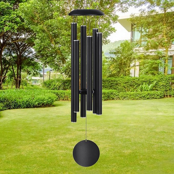 Large Wind Chimes for Outside Deep Tone, Memorial Sympathy Gifts for Loss of Loved One,48" Wind Chime with 6 Heavy Tuned Aluminum Tubes Outdoor Clearance for Garden,Yard,Patio & Lawn