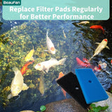 4 Sets Pond Sponge Filter Pads Replacement for Outdoor Pond Water Aquarium Fountain 52231 and 52229, Compare to Part# 871980305528