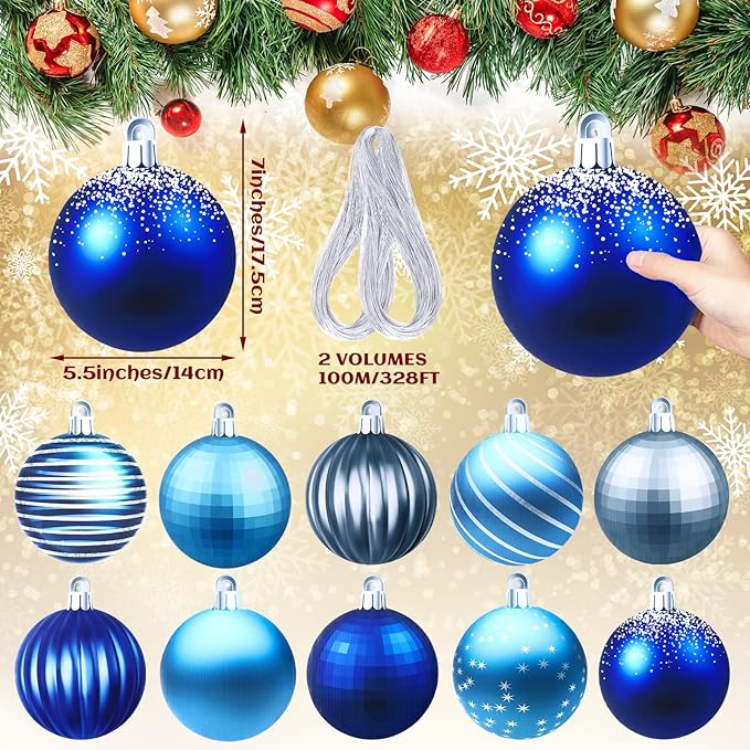 Sumind 10 Pieces Large Christmas Decorations Outdoor Christmas Hanging Ornaments Yard Lawn Signs Round Double Sided Porch Ornaments for Xmas Party Decor(Cool Style)