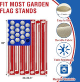 Artofy 4th of July Golf Ball Patriotic Large Decorative House Flag, America USA Golf Club Red Blue White Yard Garden Outside Decor, American Independence Day Outdoor Home Decoration Double Sided 28x40