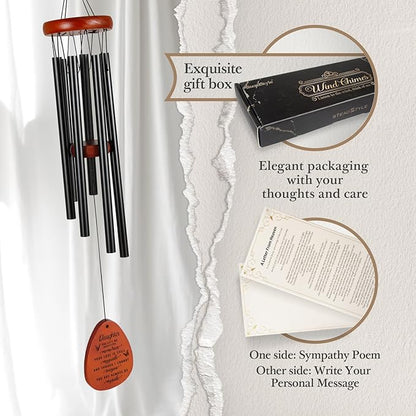 SteadStyle Memorial Gifts for Loss of Daughter, Memorial Wind Chimes, in Memory of Loved One, Bereavement Gifts, Sympathy Gift for Loss of Daughter, Home Decor Outdoor Garden Patio