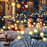 ZFNN Solar Garden Lights Outdoor, 4 Pack Firefly Swaying Lights, Waterproof Garden Decor for Yard Patio Pathway Lawn, Gardening Gifts for Women Christmas Decoration