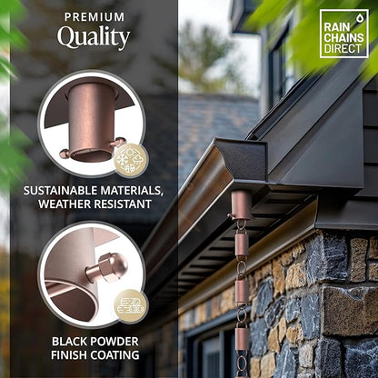 Rain Chains Direct - Rain Chain Gutter Adapter/Installer in Pure Copper