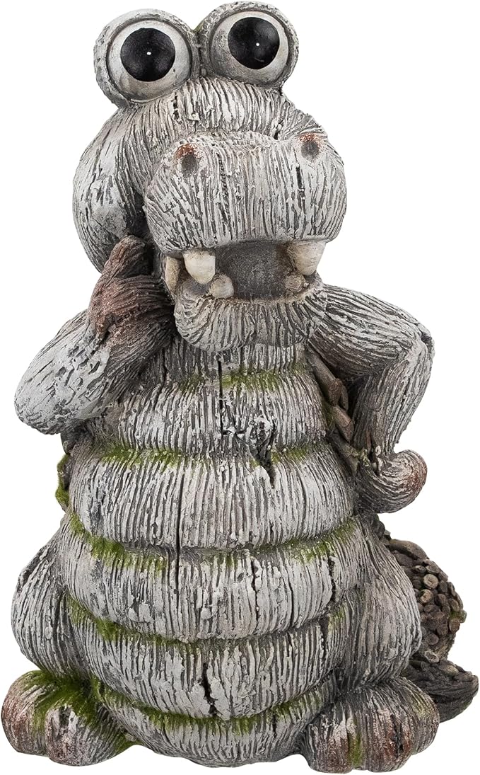 Northlight Sassy Crocodile Outdoor Garden Statue - 13.25"