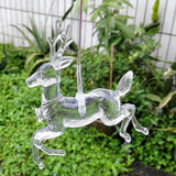 Christmas Elk Wind Chimes Christmas Decor Solar Wind Chimes Outdoor Indoor Gifts for mom Kids Grandma Garden Decor Garden Gifts (Christmas elk)