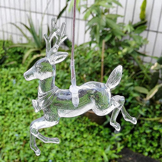 Christmas Elk Wind Chimes Christmas Decor Solar Wind Chimes Outdoor Indoor Gifts for mom Kids Grandma Garden Decor Garden Gifts (Christmas elk)